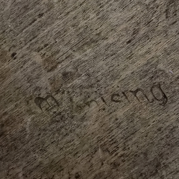 Vintage Wooden Munising Dough Bowl, Carved Bowl, Farmhouse, Primitives - Picture 3 of 5